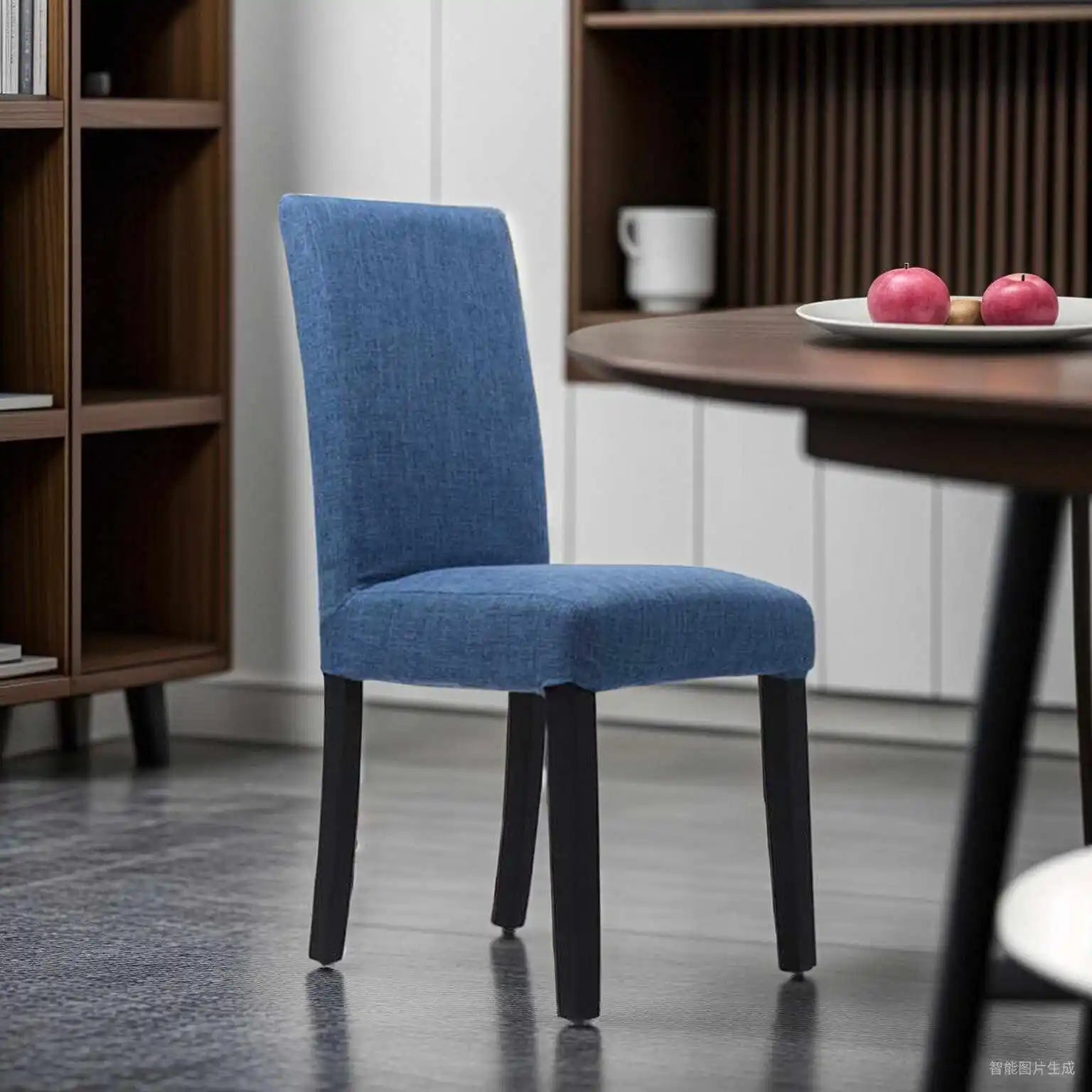 Hotel Restaurant Solid Color Original Solid Wood Comfortable High Back Simple Detachable Washable Seat Cover Chair