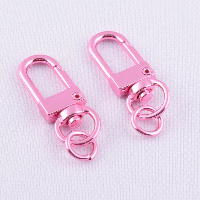 pink Color Metal Bag Accessories Swivel Snap Hook for Keychain Lanyard