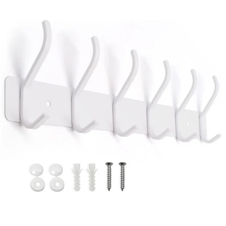Jutye Hooks for Hanging Robe Towel Key Clothes Bag Hat Scarf Wall Mounted Hanger Rack Rail Metal Hook