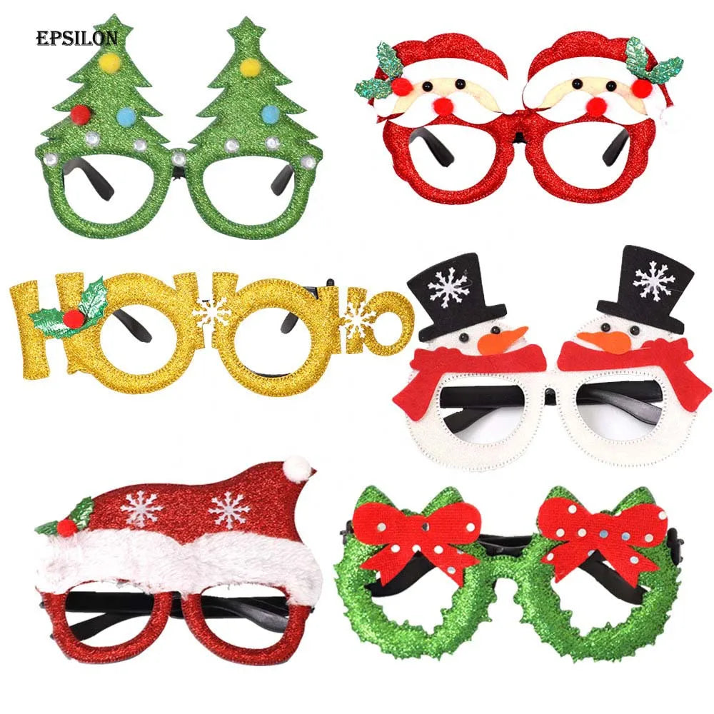 Epsilon Wholesale Christmas party supplies children kids cute Xmas Christmas Decoration Glasses frame
