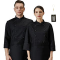 Free hang Tags Customized Your Logo Plain Color Comfortable Unisex Custom Chef Uniforms With Your logo Embroidery or Print