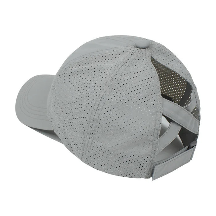 S5882 New 2023 Personalized Ponytail Baseball Caps Messy Bun Hats Breathable Dad Hats Quick Dry Sun Hats for Women Summer