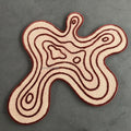 Wave Pink Carpet Rug Home Decorative 3D Tuft Modern Custom Hand Made Large Area Carpet and Rug