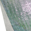 Shiny Soft Flexible Fashion Metallic Cloth Home Apparel Textile Aluminum Metal Mesh Sequin Fabric