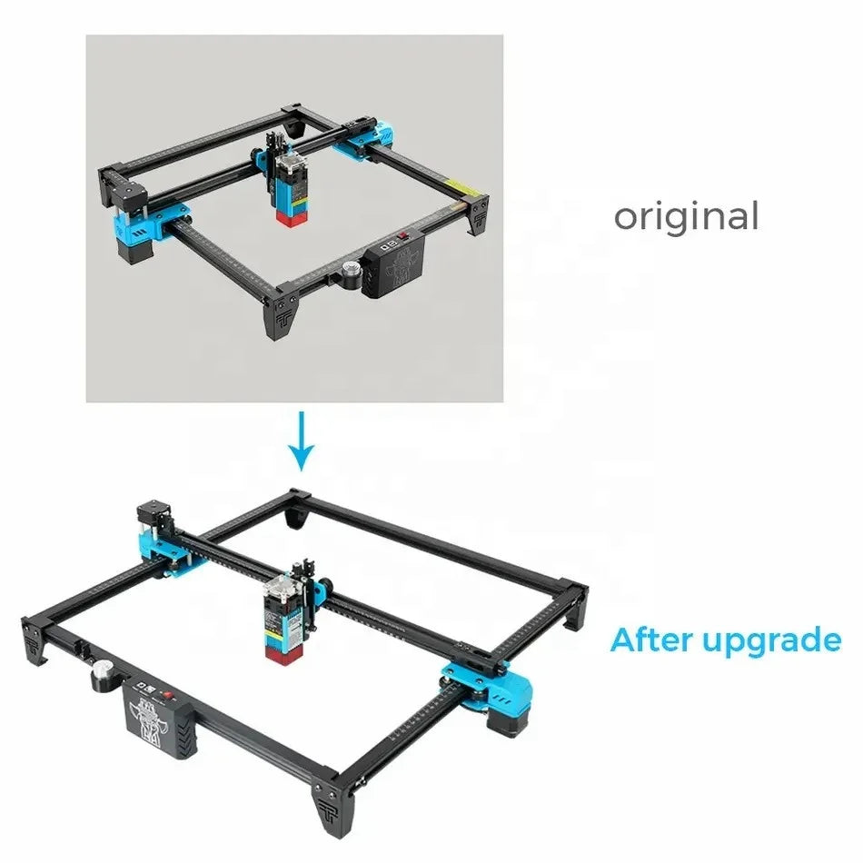 ActionLasers Hot Sales Twotrees Tts55 Laser Engraving DIY Extension Kit Size 600X600MM Aluminum Frame New Condition Upgrade Kit