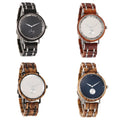 TJW Men's 42mm Dial Quartz Sport Watch Stainless Steel Wood Combination 20mm Band Miyota Movement 3bar Limited Edition Charm