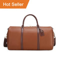 New Fashionable Men's Women's Soft Fitness Sports Duffle Bag Waterproof PU Leather for Weekend Outdoor Activities Zipper Closure