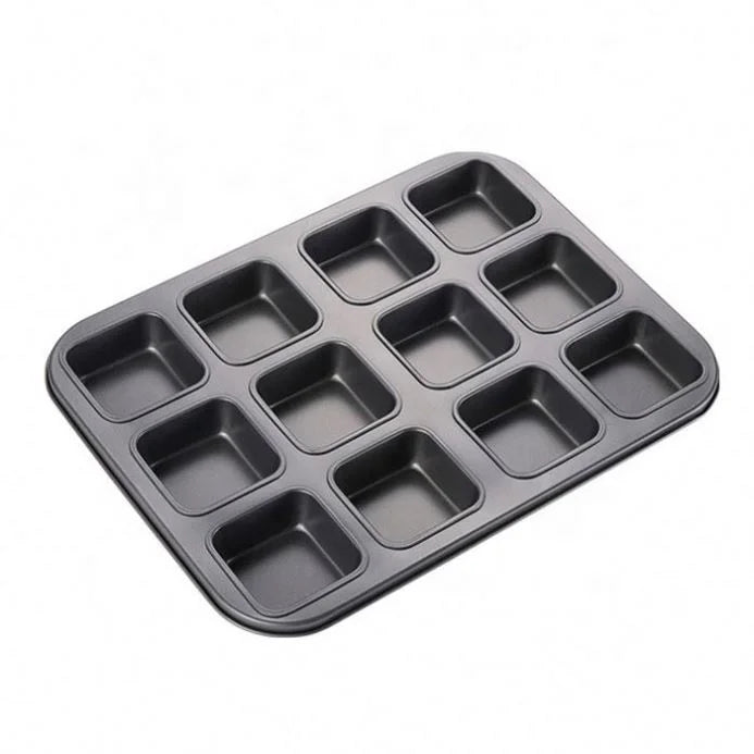 Best Seller Cupcake Tin 12 square Cup Muffin Pan
