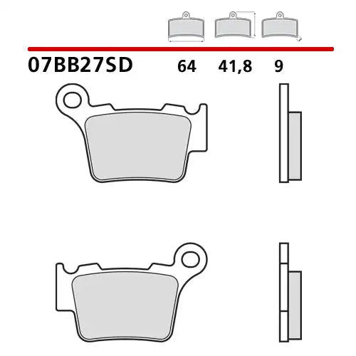 For Brembo Standard Rear Pads for KTM SX-F 525 04-07 Model Hand Tool Product