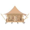 Square Safari Tent - for Sale Luxury Glamping Tents Outdoor Eco Hotel