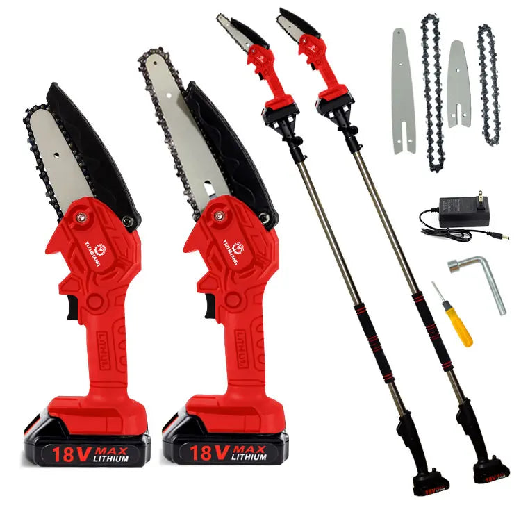 APS44 Cordless Electric Pruning Shear Multi-Function Tree Branch Cutting Machine Telescopic Chain Saw Secateurs Pruning Scissors