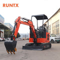 RUNTX New Crawler Type Mini 2 Ton diesel Excavator with Roof
