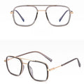 For Men square Double Bridges Light TR90 Metal Frame Anti Glare Anti Blue Light Screen Protector for Tv Game Glasses