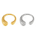 Retro Personality Hammer Design Sense Ring Geometric Asymmetrical Titanium Steel Gold-plated Open Casual Ring
