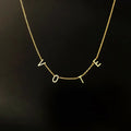 Fashion Stainless Steel Gold Silver Rose Gold Vote Charm Necklace Jewelry