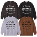 DOVEARK 320G 67.1% Cotton 23.9% Polyester Heavyweight Custom 3D Embroidery Crewneck Sweatshirt