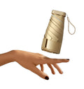 Mini Pocket Umbrella Gold Uv protection 5 Folding Umbrella Uv Rain Custom Umbrella