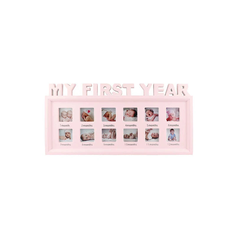 Wholesale Eco Friendly Pvc My First Year 12 Months Moments Baby Photos Keepsake Frame