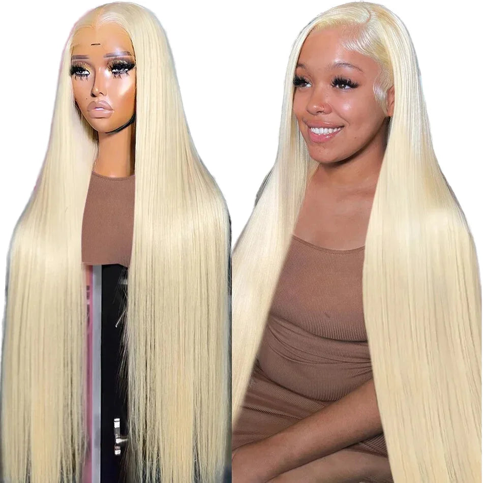 Hot Selling  Glueless 613 Full Frontal Wigs Blonde Women Sexy Brazilian Hd 613 Human Hair Wig Sdd Vietnam Bone Straight Hair