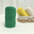 Handmade DIY Materials Macrame Cord-3mm 100% Cotton Fancy Yarn Dyed Pattern Carded Strong Hand Knitting Tapestry Making 24