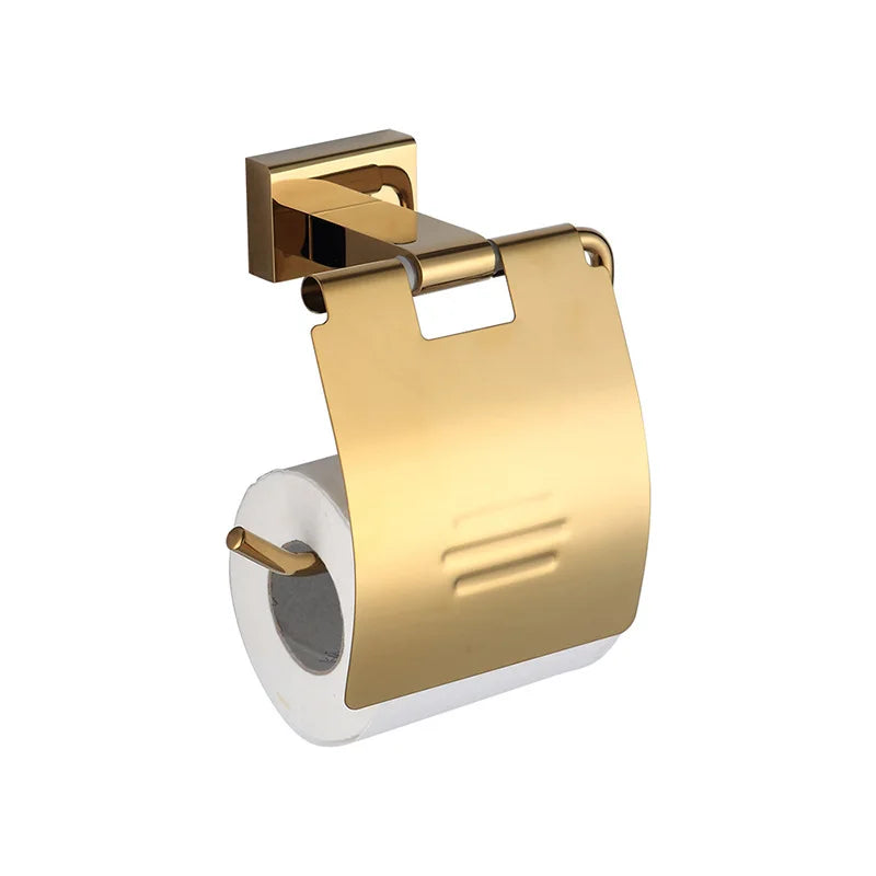 Stainless Steel Chrome Single Heater Paper Tissue Roll Holder for Bathroom Toilet