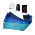 Custom 5-Piece Eco-Friendly Blue Latex Loop Gym Resistance Bands Set Portable for Yoga Exercise Packaged in Bags