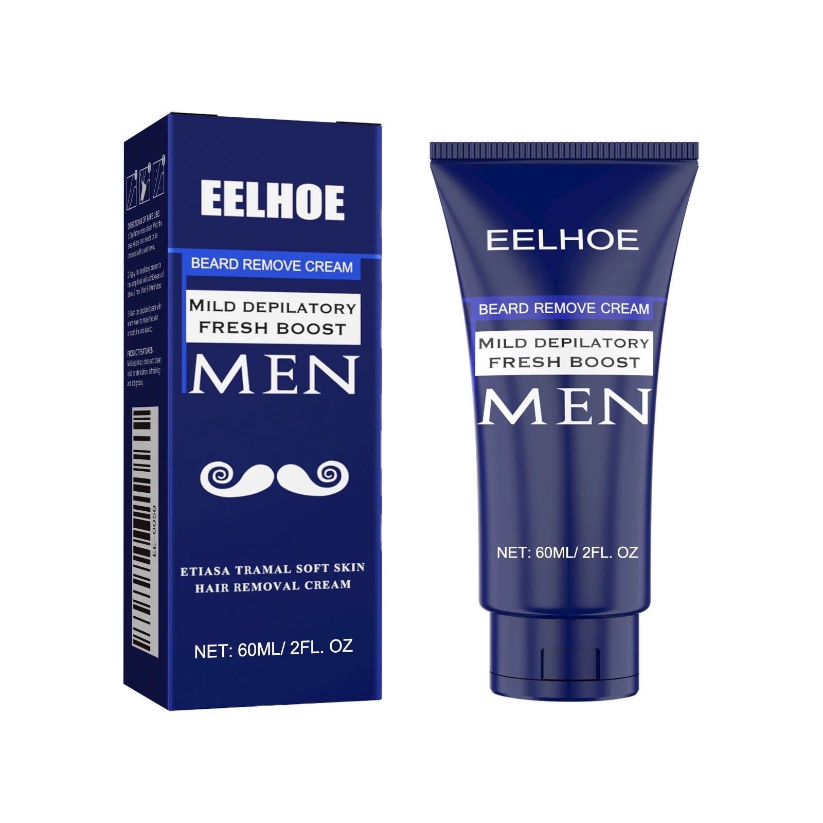 EELHOE Face Body Mild Hair Removal Cream for Men
