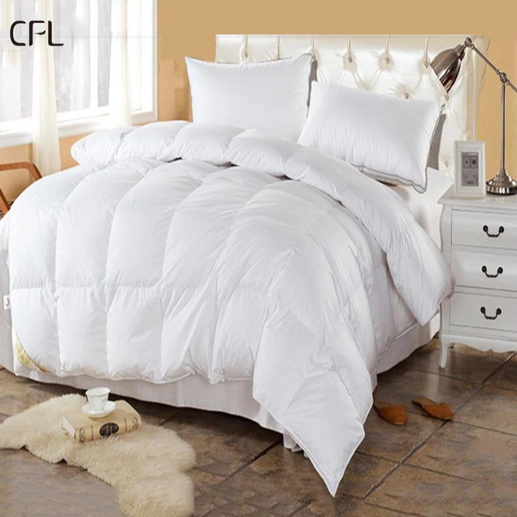 Hotel Duvet Quilt Set Insert White Feather Duvet Inner Sateen Hotel Bed Quilt Eider Down Filled Duvet