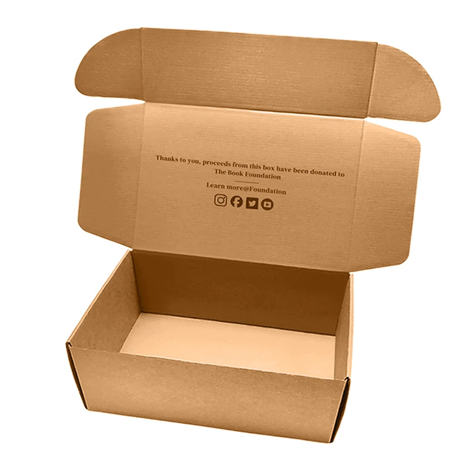 Hot Selling Wholesale Brown Kraft Folding Clothing Shipping Packaging Box Custom Corrugated Mailer Box