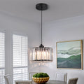 UK Warehouse Dropping Retro Home Office Crystal Chandelier Adjustable Height Pendant Light MegaBDM