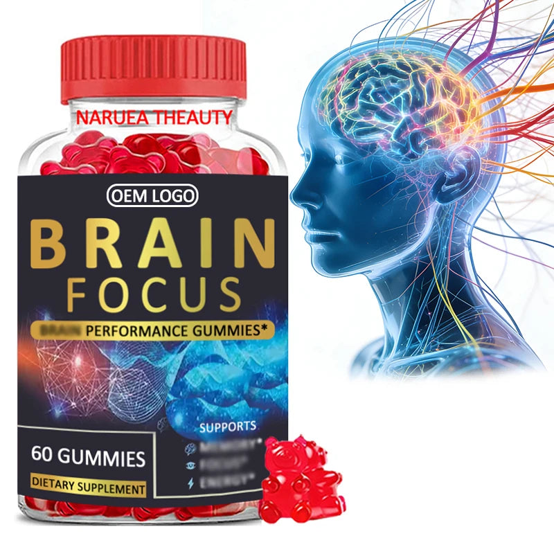 Brain Memory Brain Performance Support Supplement OEM/ODM Fruit Flavor Brain Health Gummies