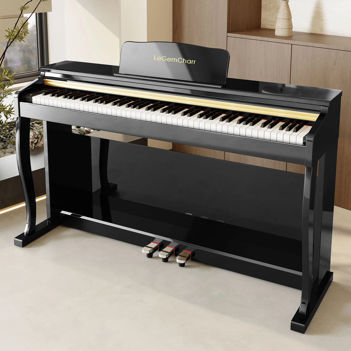 LeGemCharr Keyboard Digital Piano Professionnel Piano Keyboard Digital Piano 88 Keys MegaBDM