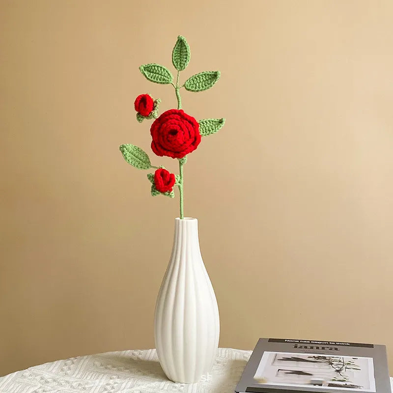 A-1271 Decorative Crochet Handmade Flowers Wholesale Handmade Crochet Flowers