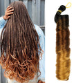 Wholesale High Quality Synthetic Fiber 150g Colorful French Curls Spiral Curl Hair Extension Wavy Braiding Single Weft 24 Inch