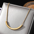 Fashion  Women Jewelry 18K Gold Plated 316L Stainless Steel Necklace Wholesale