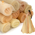 Wholesale 100% NYLON Illusion Tulle Fabric Light Yellow Color Mesh Net for Tutu Dress Children's Skirt