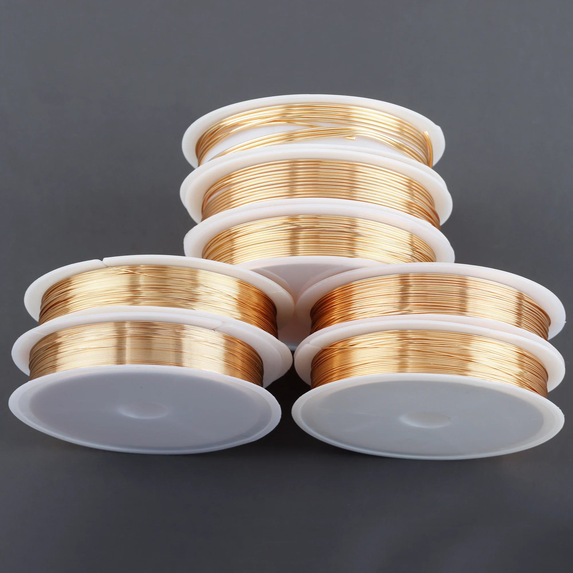 M788  1 Roll/lot Wholesale Gold Copper Wire Diy Bracelet Necklace Jewelry Making Accessories