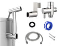Bathroom Stainless Steel Portable Rainfall Handheld Toilet Bidet Spray Kit with 7/8 Water Manifolds