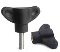 M4 M5 M6 M8 M10 Stainless Steel 304 Plastic butterfly Handle Rubber Head Hand Knob Thumb Screw