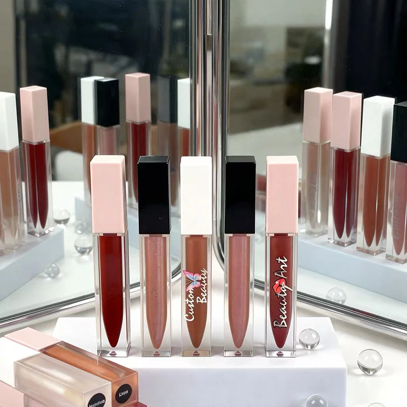 2023 Popular Selling Moisturizing Lipgloss Custom Your logo Vegan Glitter Shiny Private Label Lipgloss