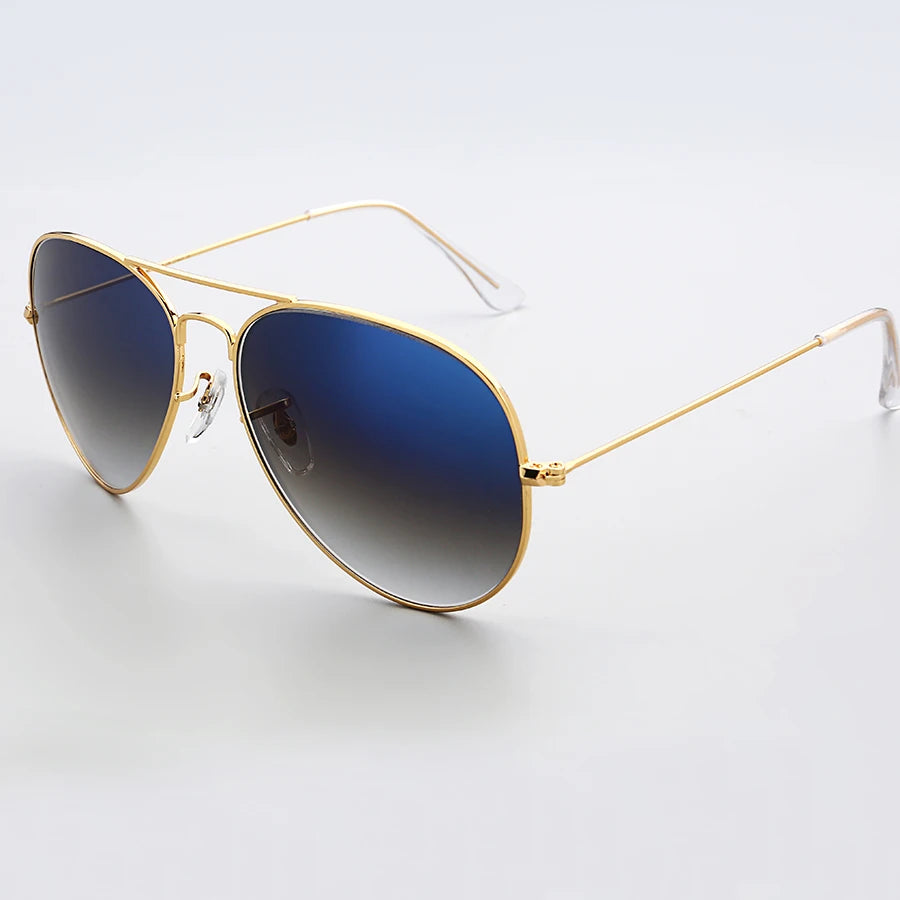 3025 Aviation Sunglasses Polarized Men Women 58mm pilot Glass Lens Glasses Mirror Oculos De Sol UV400