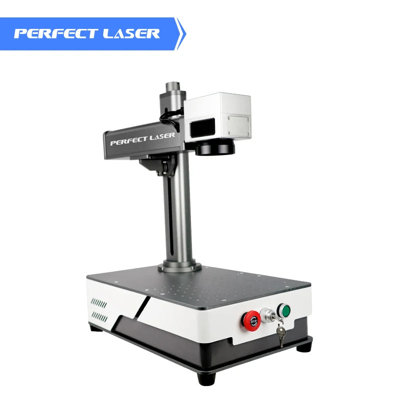 Perfect Laser-Popular Sales 20W Desktop Portable Mini Fiber Laser Flat Marking Machine for Metal and Non Metal Engraving Machine