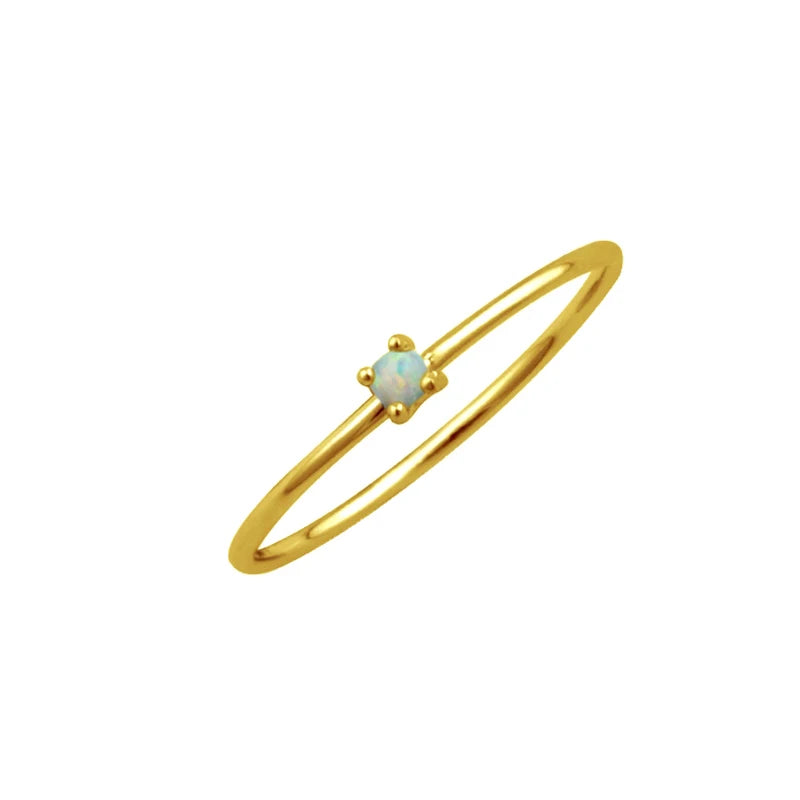 ROXI Minimalist Fashion Sapphire Rings Jewelry 925 Silver 18K Gold Zircon Ring Jewelry