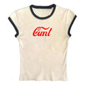 Summer Simple Casual Style Crew Neck Short Sleeve Women Crop Tops T Shirt Top for Girls