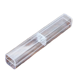 Eco-Friendly Transparent Plastic Diamond Crystal Pen Case Cute Bling Bling School Budget-Friendly OPP Pencil Box Gift