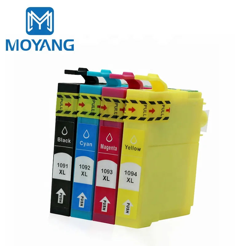 MoYang Compatible for EPSON T1091-4 Ink Cartridge Stylus ME30/ME300/80W/360/520/600F/700FW Printer Cartridges T1091
