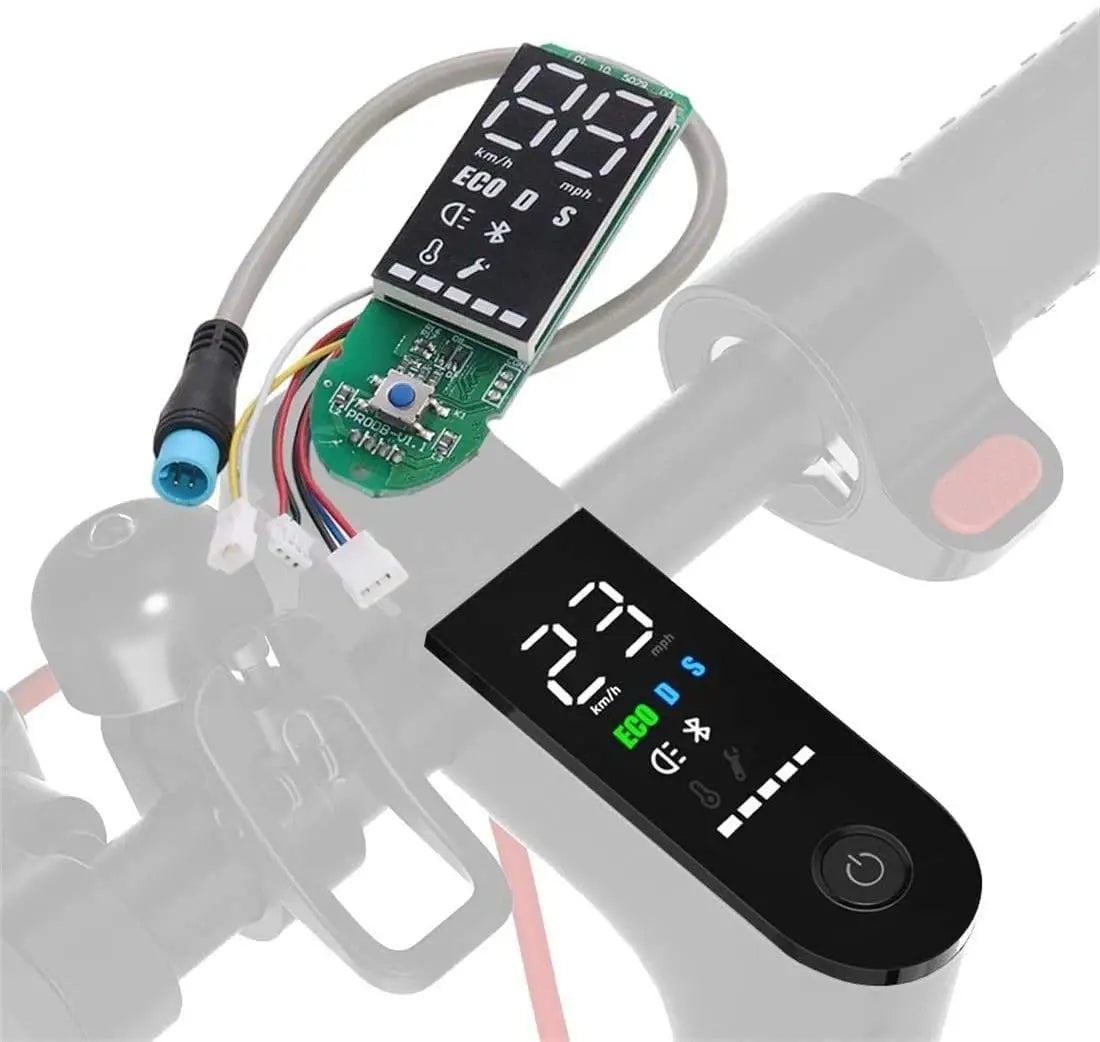New Image Electric Scooter Accessory Duplicate Display Dashboard  With LED Display Cover Fit for M365 Pro/Pro2 Electric Scooter