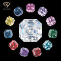 Xingyue Manufacturer Lab Grown Gra Certified pink Blue Yellow Colored White VVS1 Def Loose Asscher Cut Diamond Moissanite Stone