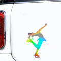 Winter Sports Skating Ice Car Sticker Window Door Bumper Van Laptop Vinyl Decal Sticker Gift Die Cut Decals Latop Window Glass