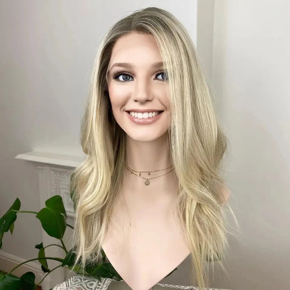Fast Deliver European Hair Lace Front Wigs Blonde Wave Remy Hair Cuticle Aligned HD Swiss Lace Top Quality Can Be Dyed Hair Wig